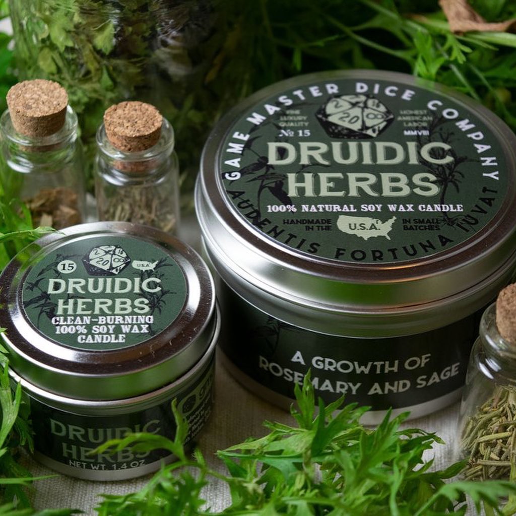 Druidic Herbs Gaming Candle - 8oz